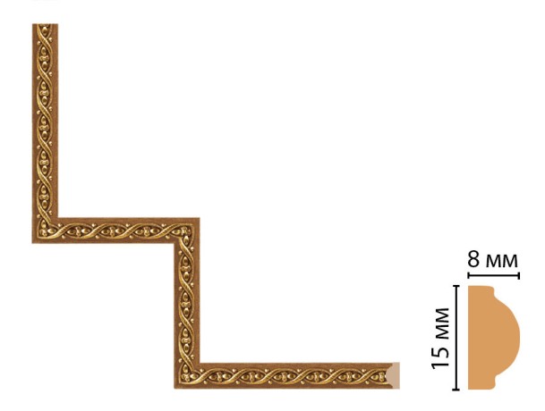 Декоративный угловой элемент DECOMASTER 130-1-4 (200*200мм)