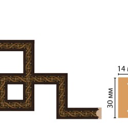 Декоративный угловой элемент DECOMASTER 157-3-1 (300*300мм)
